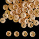 Round 2-Hole Plastic Buttons, Wood-Finish  - (Pack of 100)